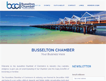 Tablet Screenshot of busseltonchamber.com.au